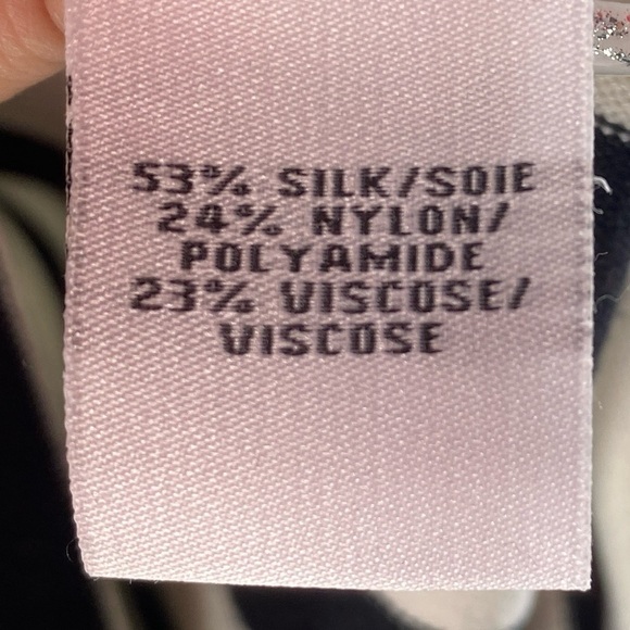 Diane Von Furstenberg Black/Cream Striped Silk Mini Dress Women's Size Large - Picture 5 of 6